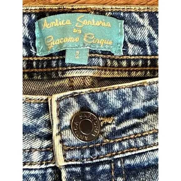 Antica Sartoria by Giacomo Jeans Cinque Beaded Embroidered Embellished Funky L - Picture 5 of 12